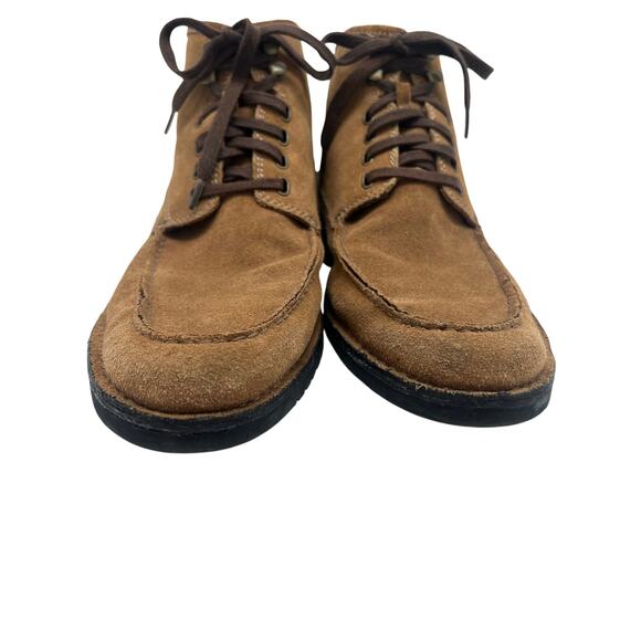 Banana Republic Mens Suede Moc Toe Boots SZ 10 M Tan Lace Up Ankle Indy Boot main image 10